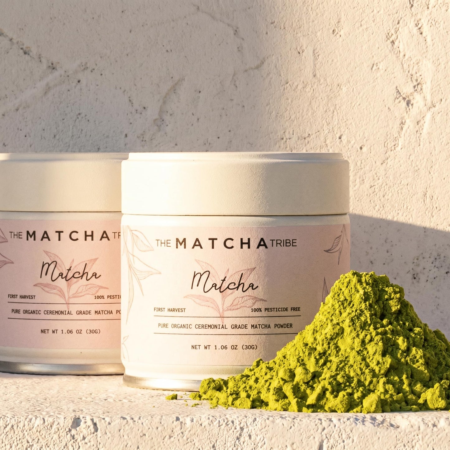Organic Japanese Matcha Powder - Ceremonial Uji Green Tea First Harvest Stone-Ground | Pure Matcha Powder for Lattes | 2 × 30g Tins