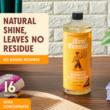 Aunt Fannie's Ultra Concentrated Hardwood Floor Cleaner, Vinegar-Free Plant Based Hardwood Floor Cleaner for Mopping, Bright Lemon Scent, 32 oz. (Pack