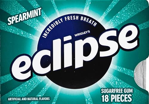 Eclipse Spearmint Sugarfree Gum, 18 Count