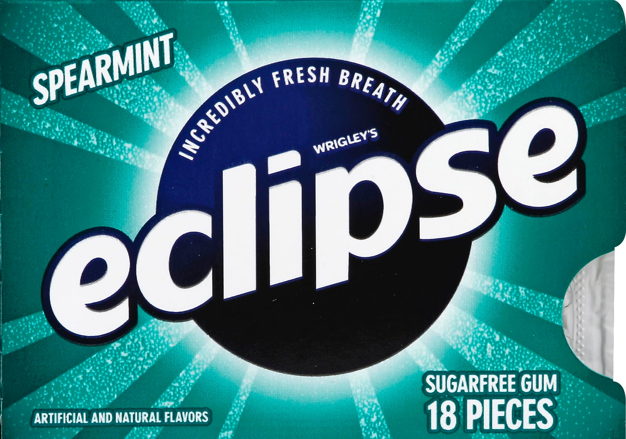 Eclipse Spearmint Sugarfree Gum, 18 Count
