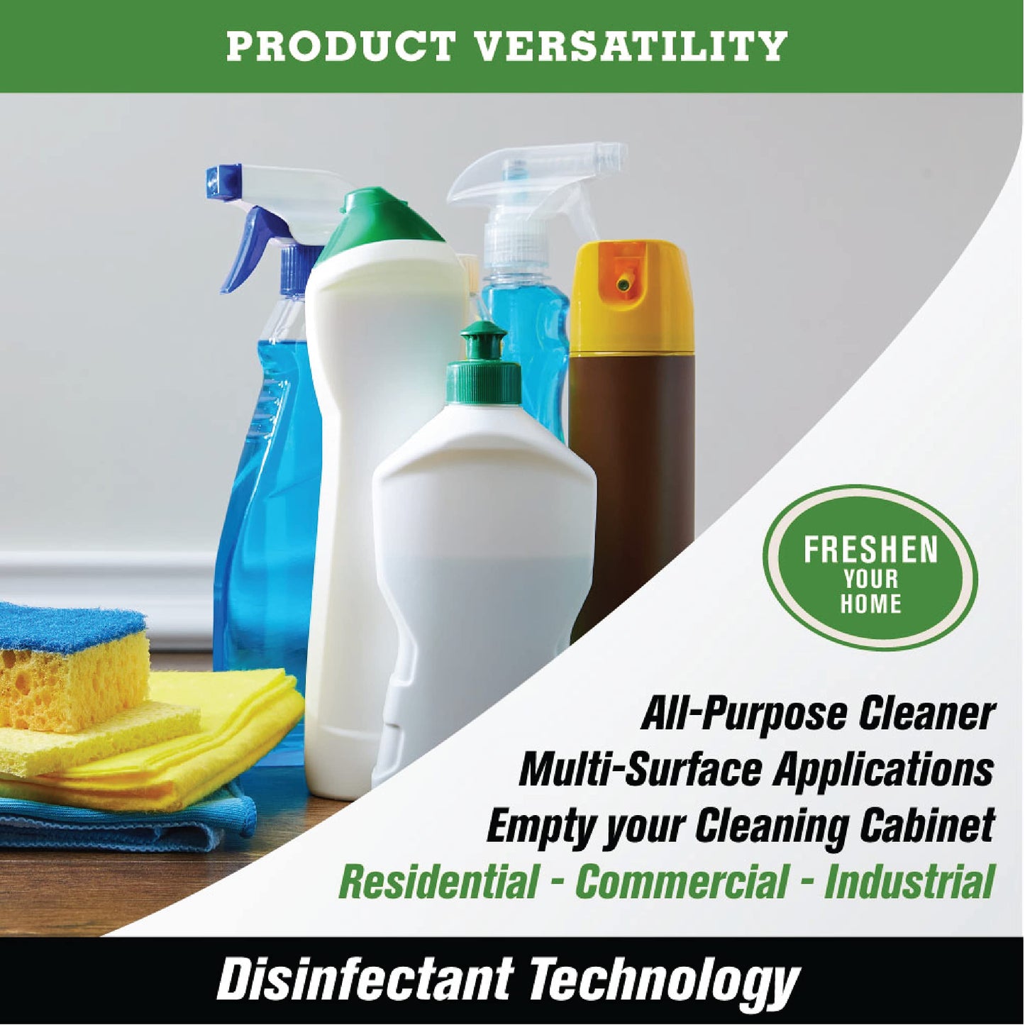 SNiPER Hospital Disinfectant, Odor Eliminator & All-Purpose Cleaner, 32 Ounce Spray and 1 Gallon Bottle Set