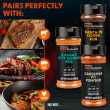 Steven Raichlen's Planet Barbecue Gourmet BBQ Rubs & Spices 3 Pack Gift Box - Grill Seasonings with USA Inspired Flavors - Grilling Gift for Fathers