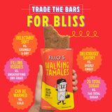 Fillo's Walking Tamales, Ready to Eat Meals, Salsa Roja, Gluten Free 7 Pk