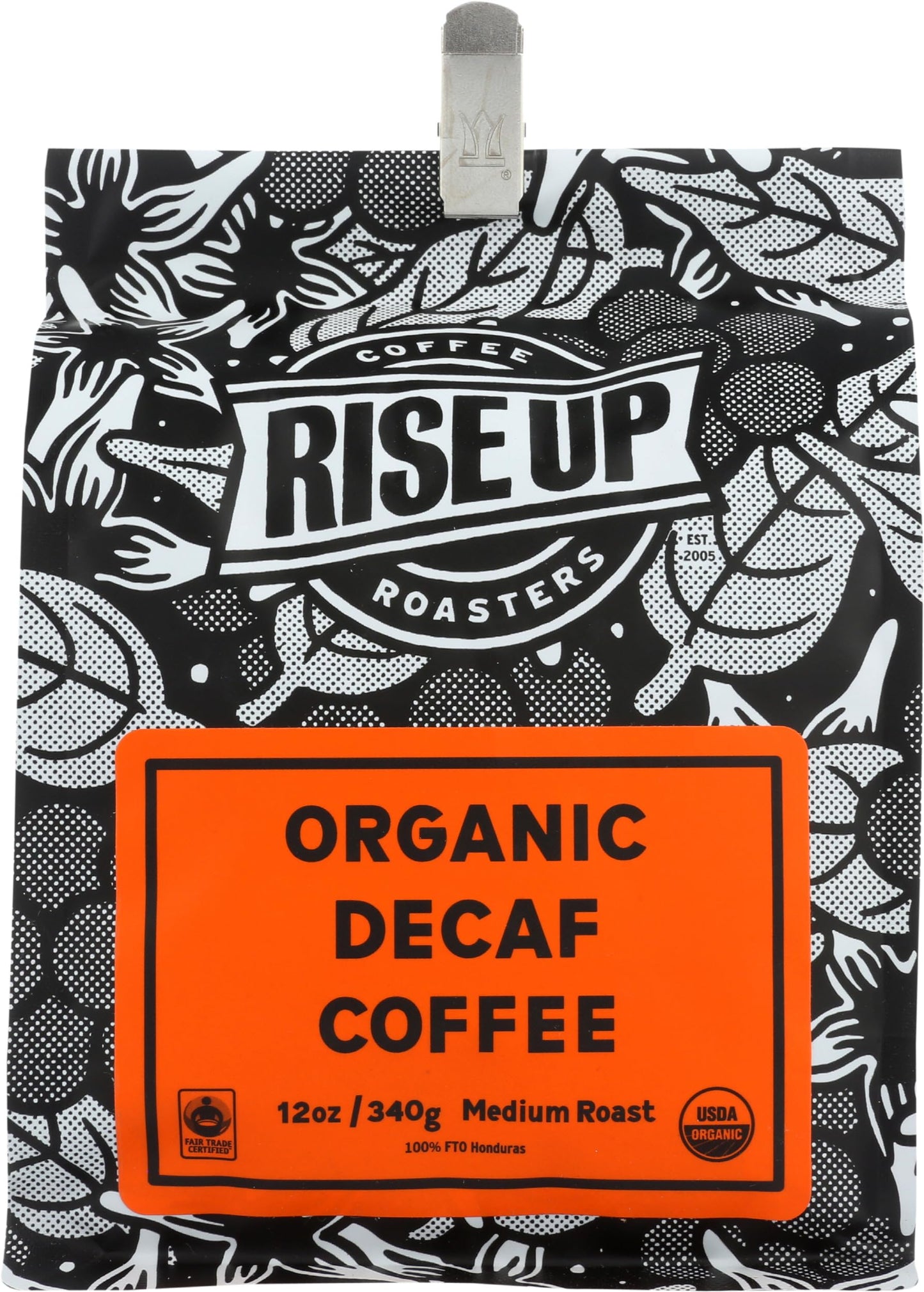 Organic Decaffeinated, Certified Fair Trade Organic Coffee, 12 oz, Whole Bean (Organic Decaf)