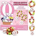 Hello Kitty Candy Bracelets, Edible Jewelry with Character Charms, Individually Wrapped Party Favors, 20 Pieces Inside