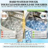 Bellaluce Ice Machine Cleaner Tablets, 32 Effervescent Descaling Tabs, Nickel Safe Cleaner for Countertop, Nugget, Portable & Commercial Ice Makers
