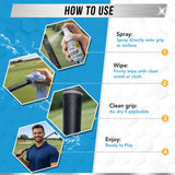 ACTIVE Grip Cleaner & Restore Spray - 2-in-1 Grip Spray for Basketball Shoes, Golf Club Cleaner, Pickleball Paddle Reset, Football Glove Boost