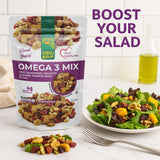 Sunhill Naturals Omega-3 Deluxe Mix, Heart-Healthy Omega Trail Mix with Nuts, Seeds & Cranberries, Omega 3 Nuts and Fruit Mix for Snacking
