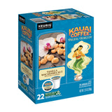 Kauai Coffee K-Cup Pods for Keurig Brewers - Arabica Coffee, 10% Hawaiian - Medium Roast, Vanilla Beans with Toasted Macabamia Nuts - Vanilla