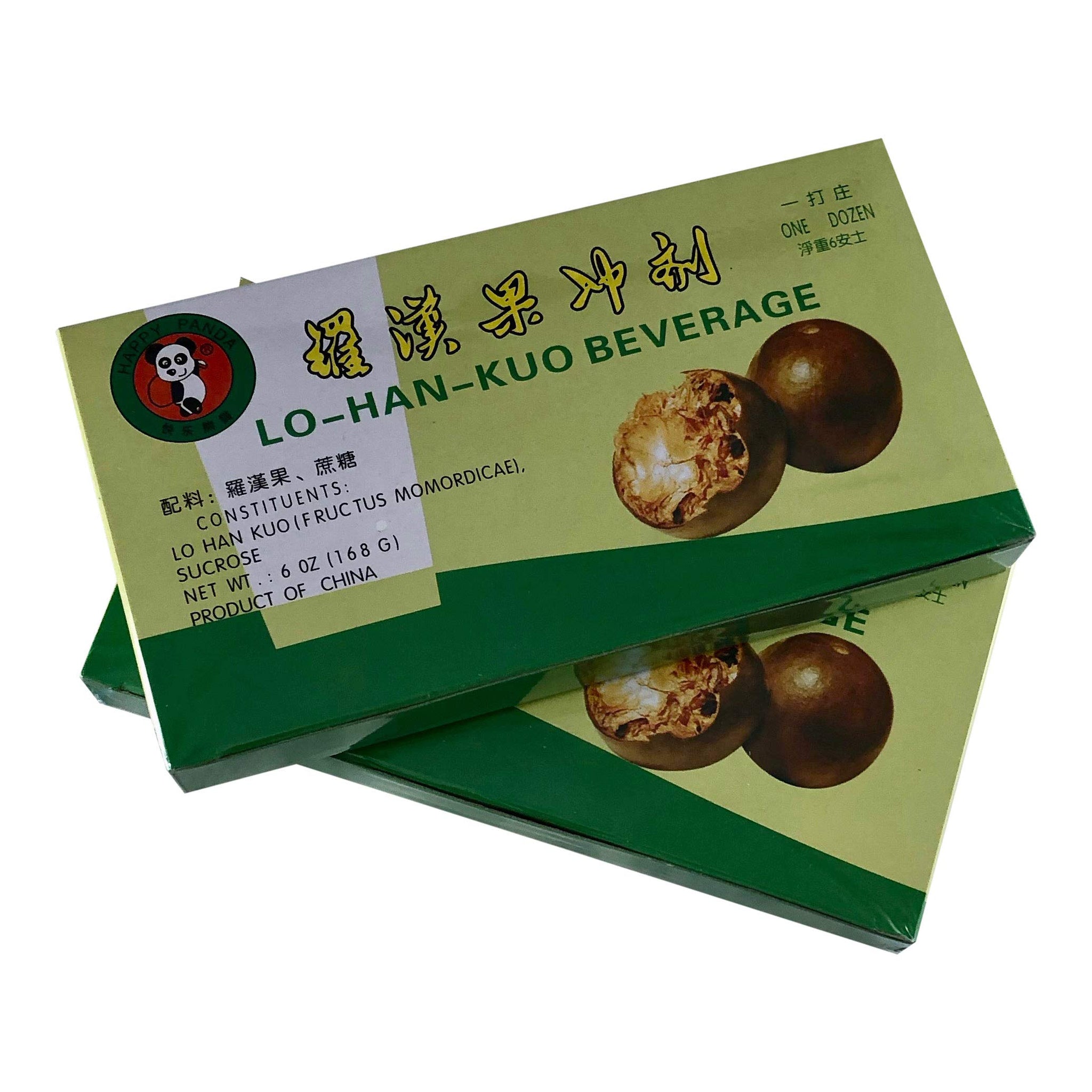 Lo-Han-Kuo Beverage, Chinese Tea 12 Cube Box, Pack of 2 Boxes (24 Cubes)