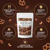 Wicked Mix Mix Chocolate Laced 7 oz (Pack of 2) - Dots Snack Mix - Bold Chex Mix with Food a Random Item - 3 Total Items
