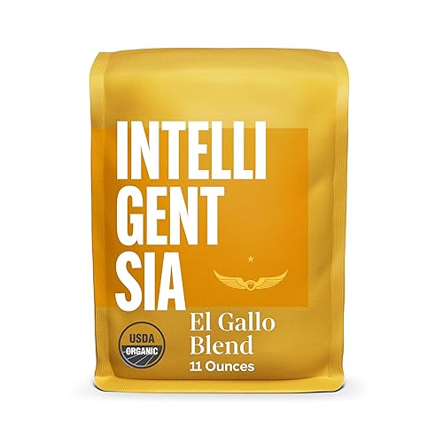 Intelligentsia Coffee, USDA Organic Light Roast Whole Bean Coffee, 100% Arabica Coffee - El Gallo Blend 11 Ounce Bag