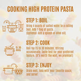 Care Free Kitchen Rotini Keto Pasta Noodles Variety 3-Pack (8 oz. Bags) Plain, Sundried Tomato, Roasted Garlic, 20g High Protein, Low Carb 2g Net
