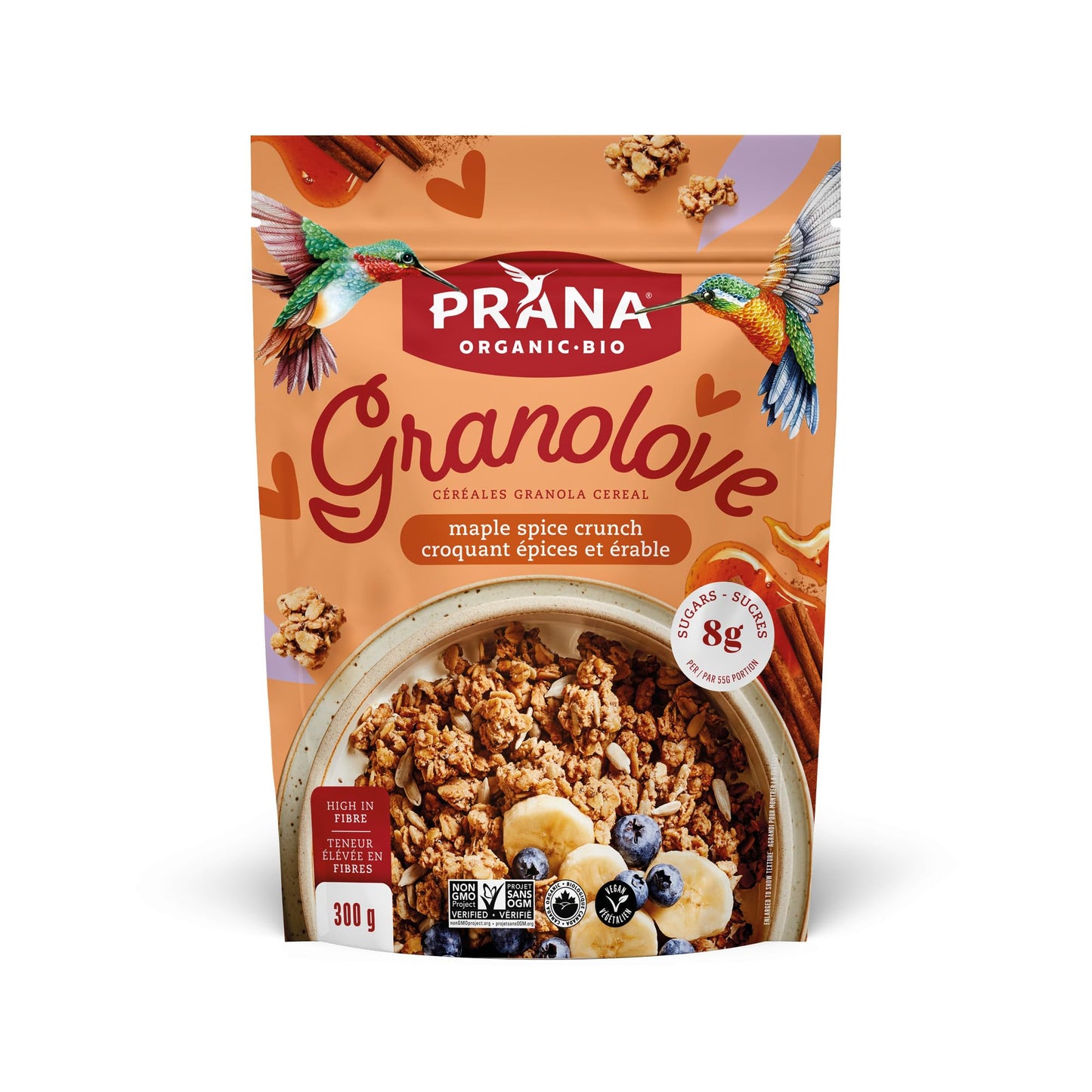Prana Organic Maple Spice Crunch Granola, 300 GR
