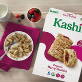 Kashi Breakfast Cereal, Vegan Protein, Organic Fiber Cereal, Berry Fruitful, 15.6oz Box (1 Box)