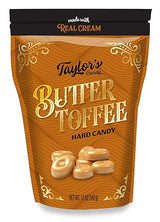 Taylor's Real Cream Butter Toffee Hard Candy, 12 Ounce Bags, 4 Count Pack