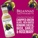 BRIANNAS - Home Style Italian Vinaigrette Dressing - Fine Salad Dressing made with Premium Ingredients - Gluten Free & Low Sugar Dressing - 12 oz