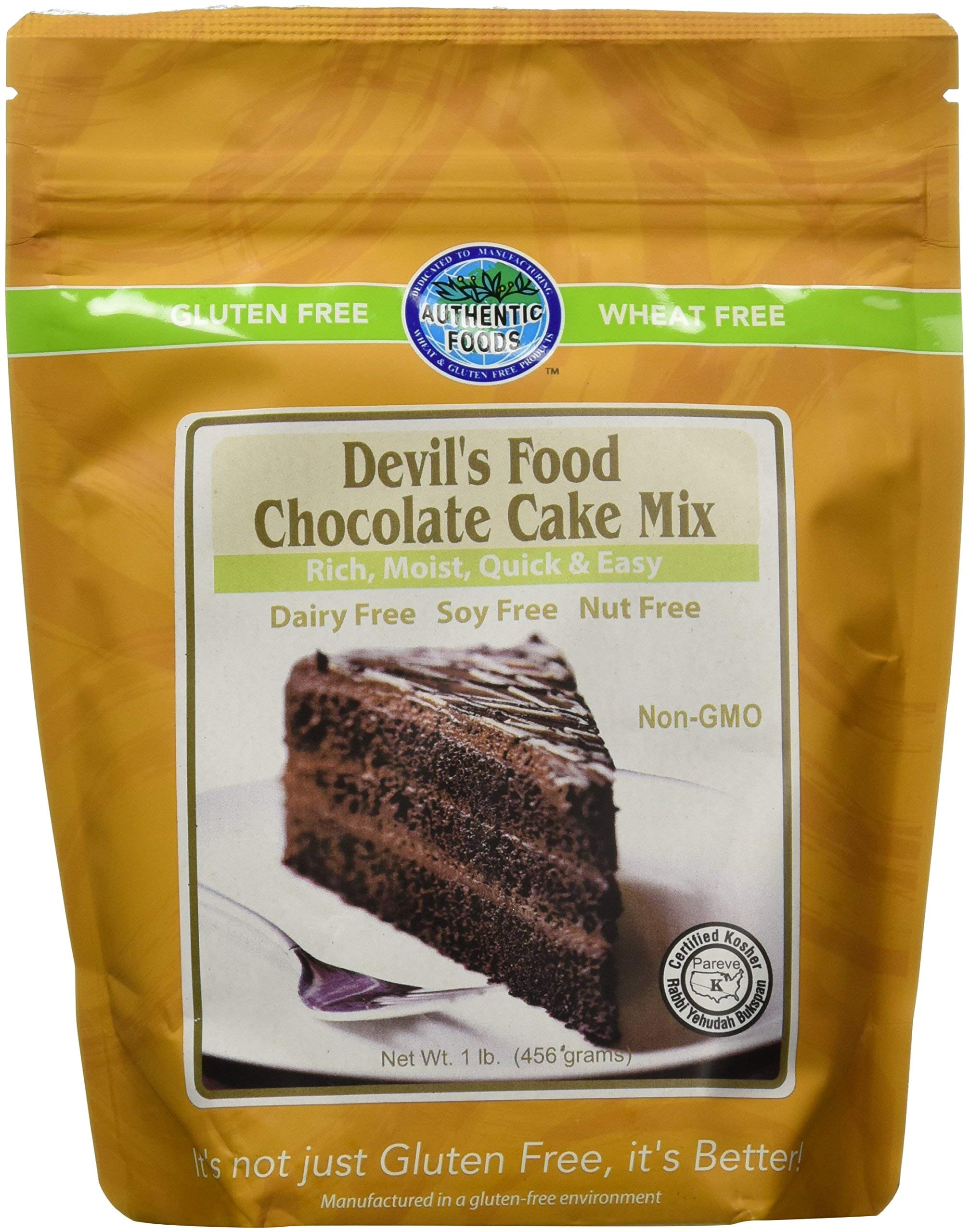 AUTHENTIC FOODS Devil`s Chocolate Cake Mix, 16 OZ