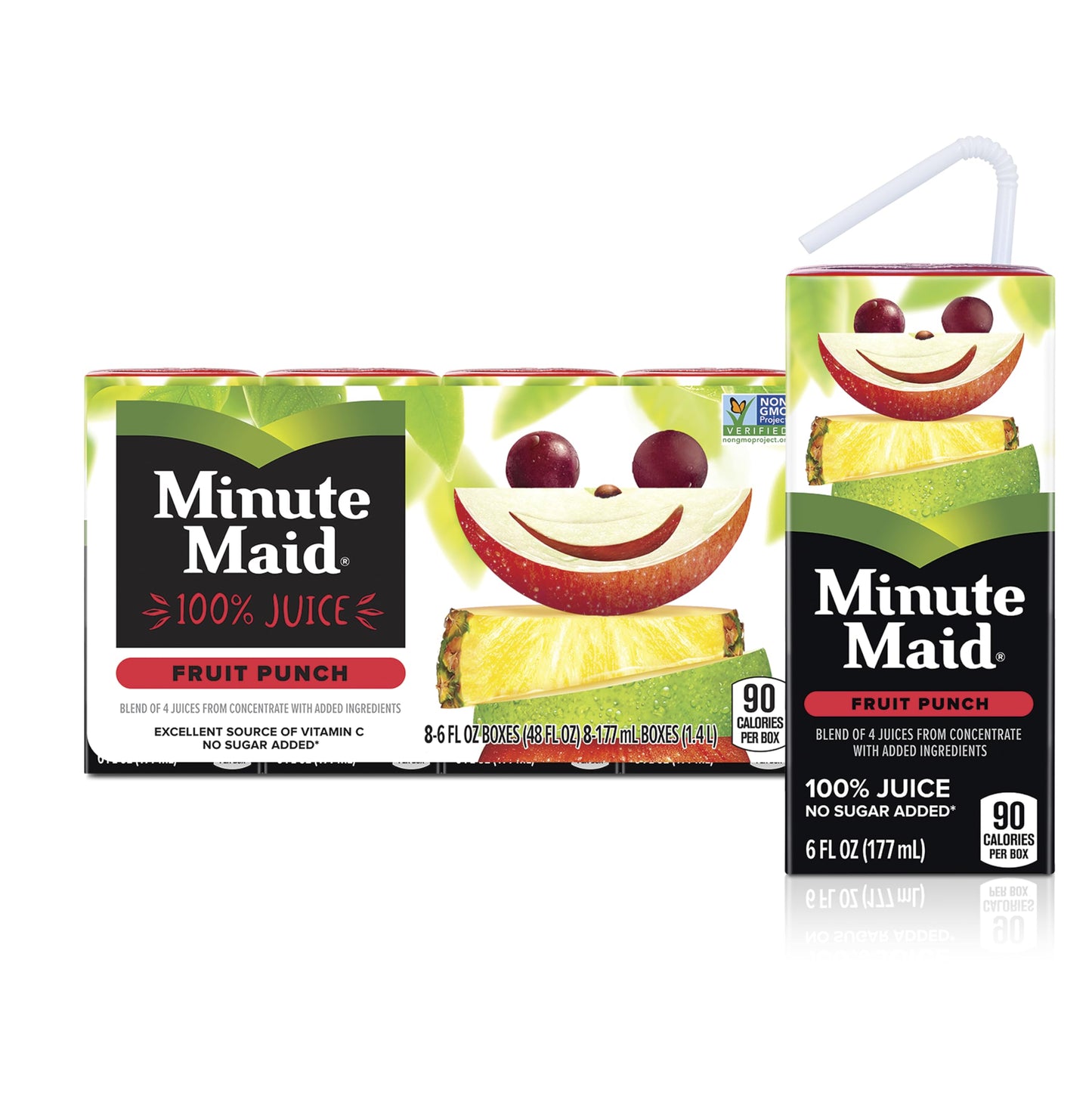 Minute Maid 6oz 8pk Fruit Punch w/ Calcium & Vitamin C