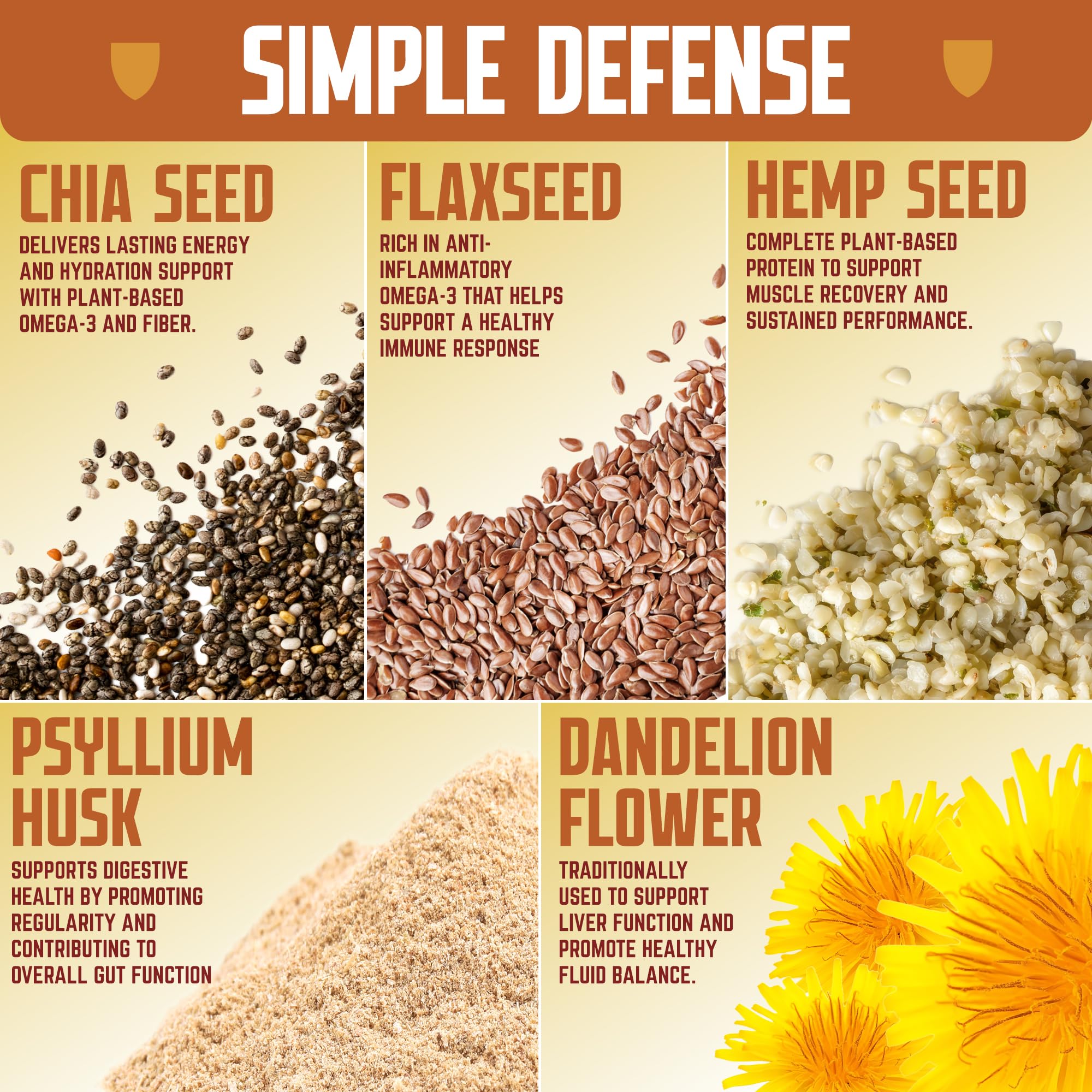 Defender Vegan Protein Bar, Peanut Butter Chocolate, Plant Based Snack or Breakfast Bars, Psyllium Husk, Dandelion Root, High Fiber, Non GMO, Kosher