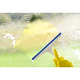 CleanAide All-Purpose Squeegee for Windows, Glass, Mirrors, and Shower Doors, Streak-Free 9.75" TPR Blade with Non-Slip 8.5" Handle for Bathroom