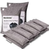 Marsheepy 12 Pack Bamboo Charcoal Shoe Deodorizer Bags, Activated Charcoal Odor Absorber, Bamboo Charcoal Air Purifying Bags, Odor Eliminator