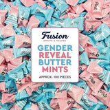 Gender Reveal Buttermints Individually Wrapped, 100 Count | Pink and Blue Candy For Gender Reveal Party Favors & Baby Shower Mints | Sweet After