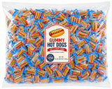 Hot Dog Gummy Candy, Mini Hot Dog Shaped Fruit Gummies, Bulk Novelty Candy Mix - 25 lb (Approx. 1,000 pieces)