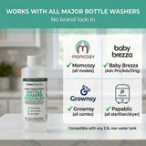 Think Crucial Super Concentrate Bottle Washer Descaler - 72 Uses - 50% Citric Acid Formula - Liquid Baby Bottle Washer Cleaner - Compatible