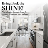 Goddard's Stainless Steel Cleaning Spray for Kitchen Appliances - Removes Grease & Food Stains, Brightens Surfaces to Streak-Free Shine, Resists