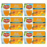 Del Monte No Sugar Added Diced Peaches Fruit Cup Snacks, 3.75 oz Cup (Pack of 24 Cups)