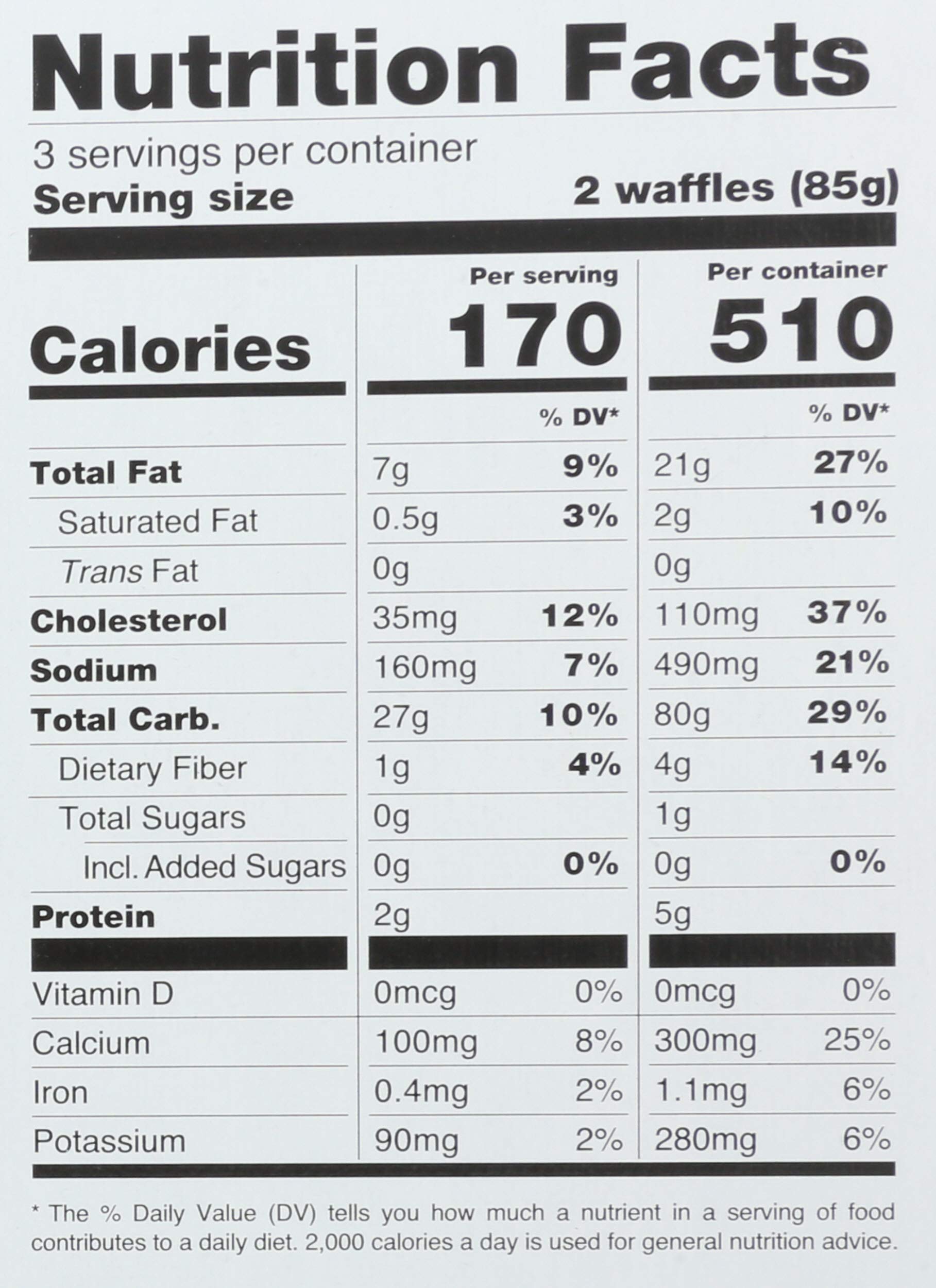 Kitchfix, Waffles Grain Free Blueberry 6 Count, 9 Ounce