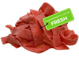 US Sweets Strawberry Sour Belts - Sweet & Sour Gummy Candy Belts | Gourmet Candy Treat | Delicious Gift | Handmade in Small Batches | Guaranteed