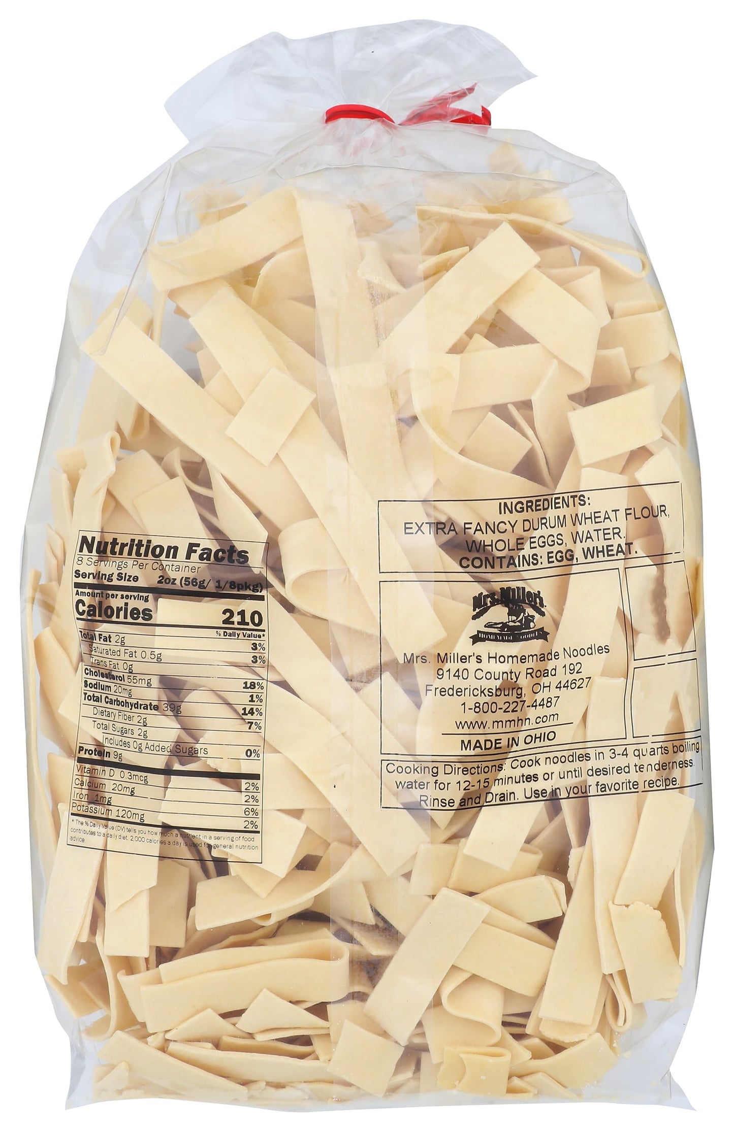 Mrs Miller's, Noodles Wide Raw, 16 Ounce