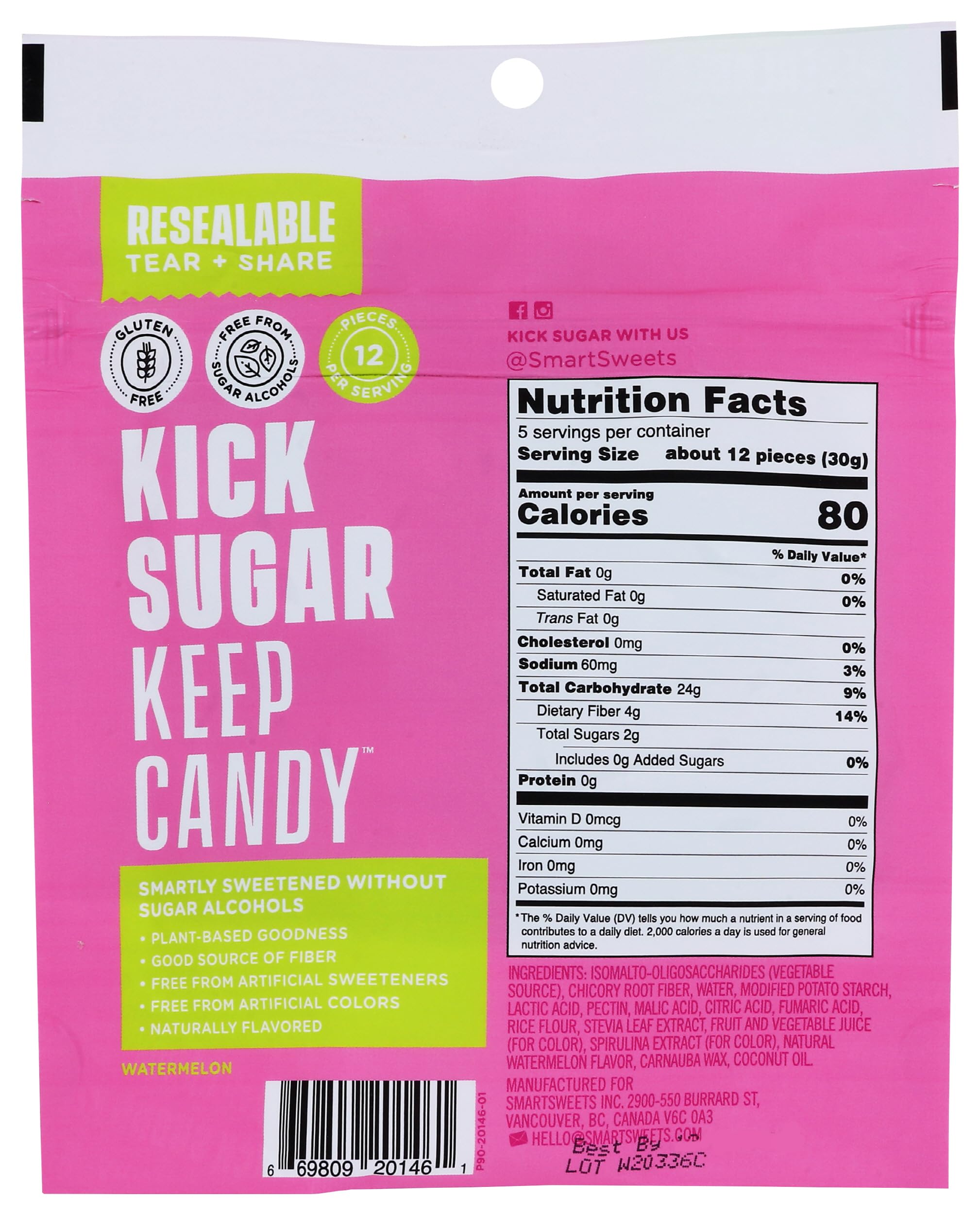 SMART SWEETS Sourmelon Bites, 5.3 OZ