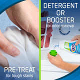 OUT ProWash Workwear Stain Remover Laundry Detergent and Odor Eliminator, Great for Work Clothes, Uniforms, Active Wear, and More, Made in the USA, 22