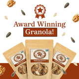 Maple Nut Kitchen Maple Nut Granola 3 Pack - Vegan & Gluten-Free Oats with Walnuts, Pumpkin & Sunflower Seeds | Low Sugar, Healthy Granola