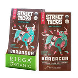 Riega Street Taco Seasoning, Organic Mexican Spice Blend for Cooking Authentic Meals, Barbacoa, 0.9 oz Packets, 8 Count