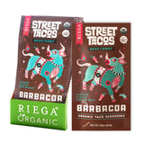 Riega Street Taco Seasoning, Organic Mexican Spice Blend for Cooking Authentic Meals, Barbacoa, 0.9 oz Packets, 8 Count
