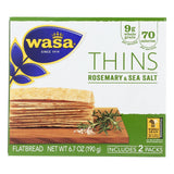 Wasa Crispbread Thins,Rosemary & Sea Sal 6.7 Oz (Pack Of 10)