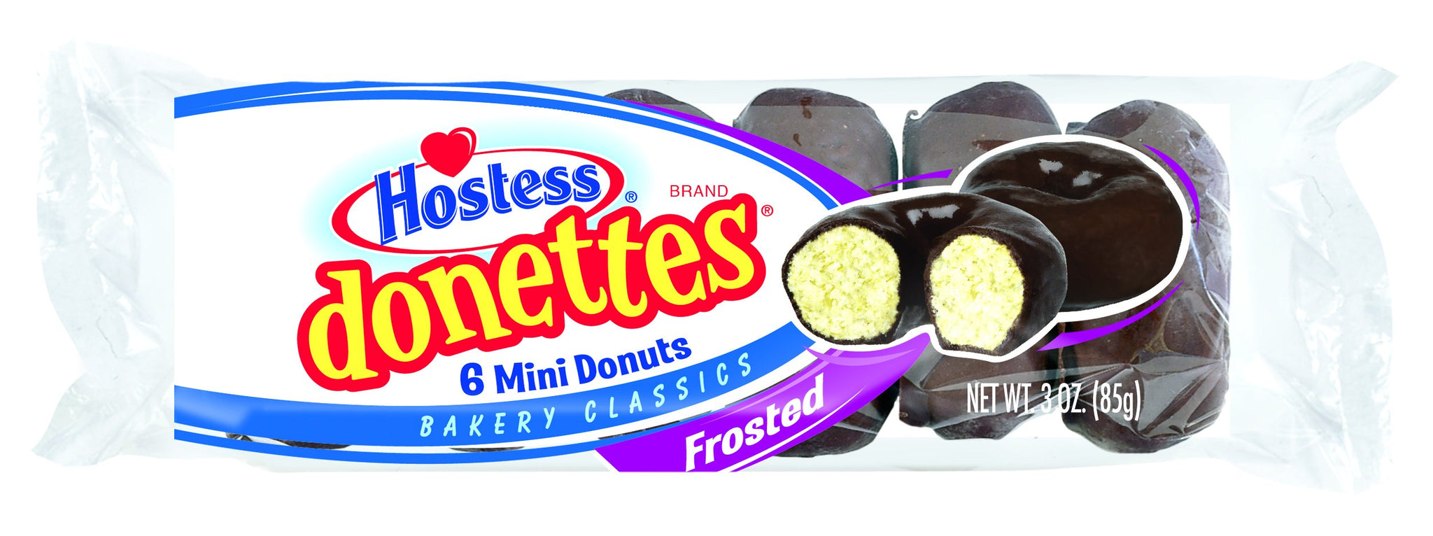 Hostess Donettes Mini Donuts, Frosted, 3 Ounce, 10 Count