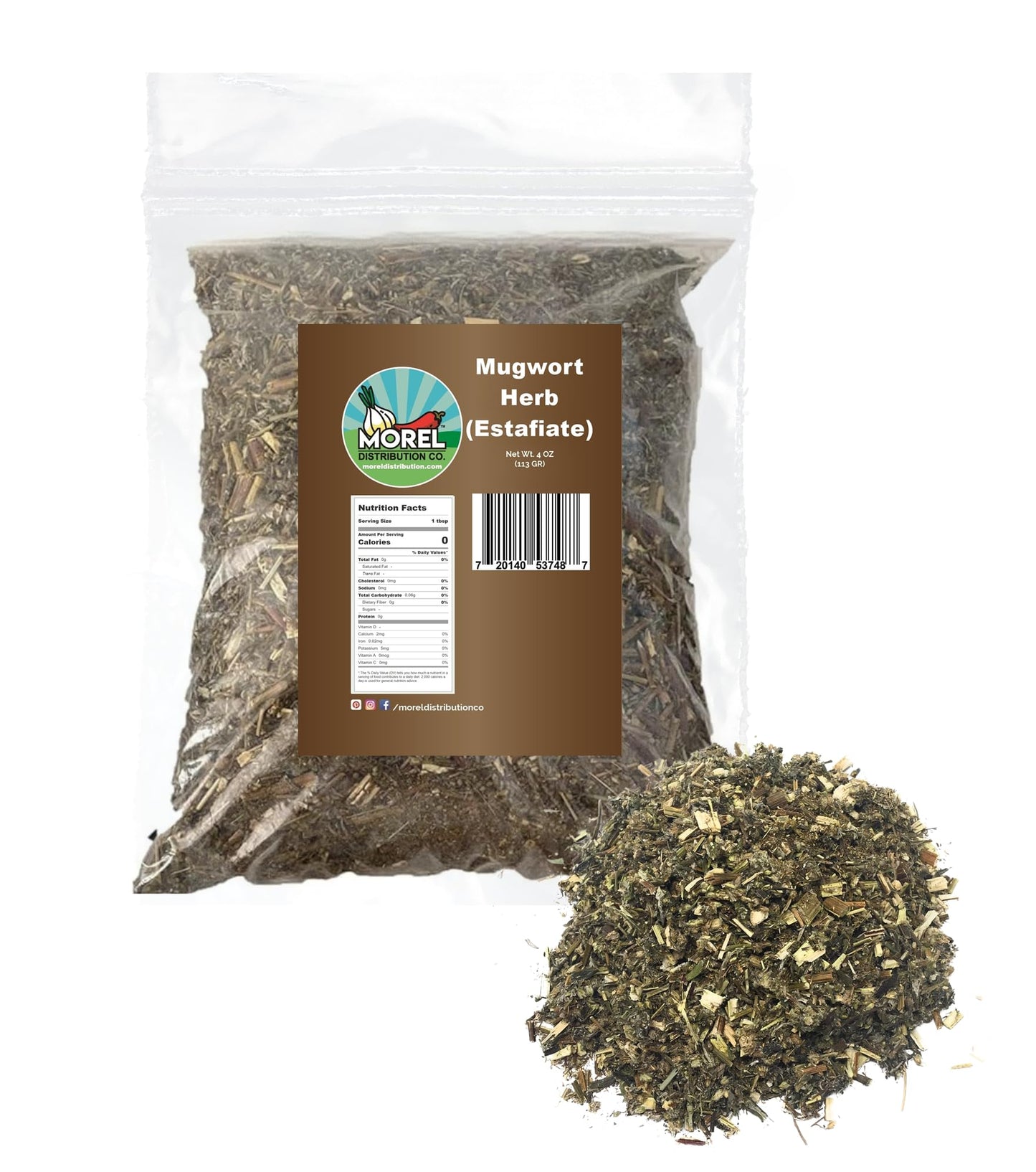 Dried Mugwort Herbal Tea, Estafiate Te, Artemisia Lose Leaves. 2 oz and 4 oz. (4 OZ)