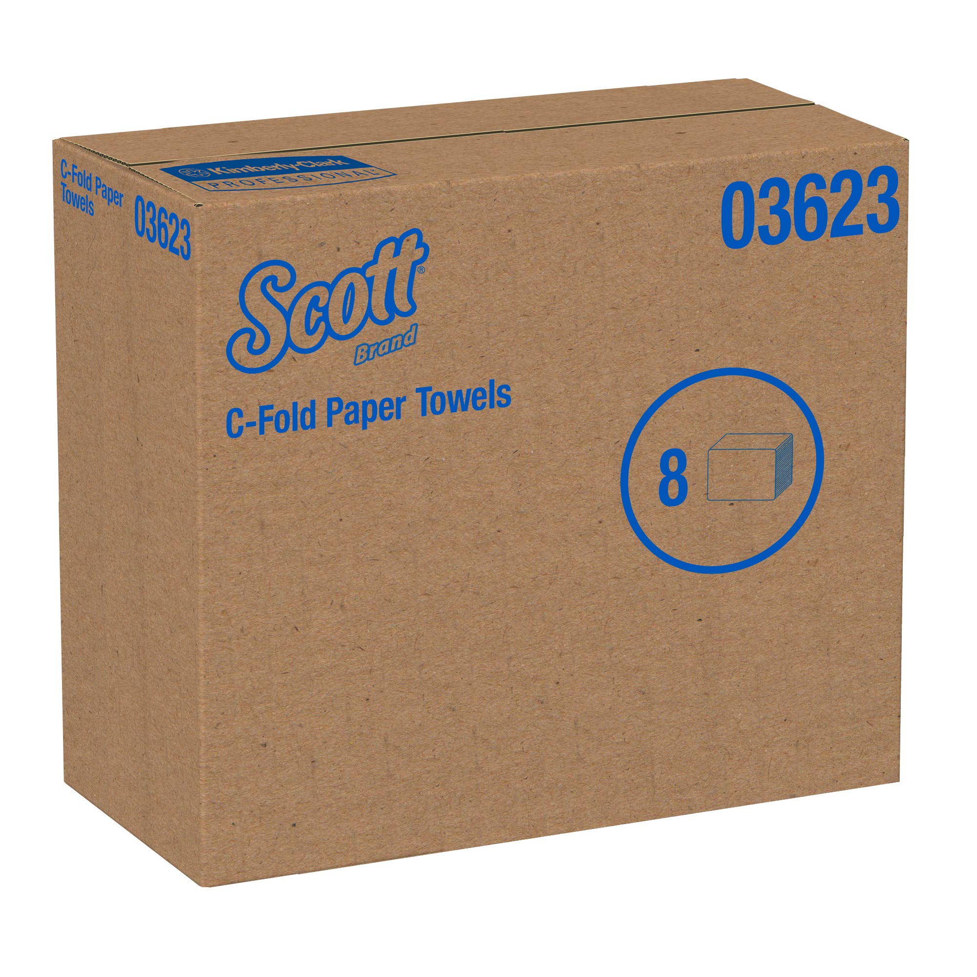 Scott C-Fold Hand Paper Towels - 150 Towels per Pack [Set of 9]