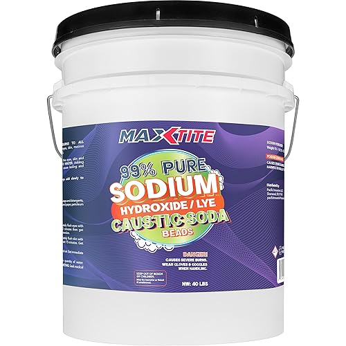 MaxTite Caustic Soda Beads 99% Pure (40lbs)