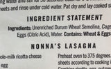 SEVERINO Lasagna Sheets, 16 OZ
