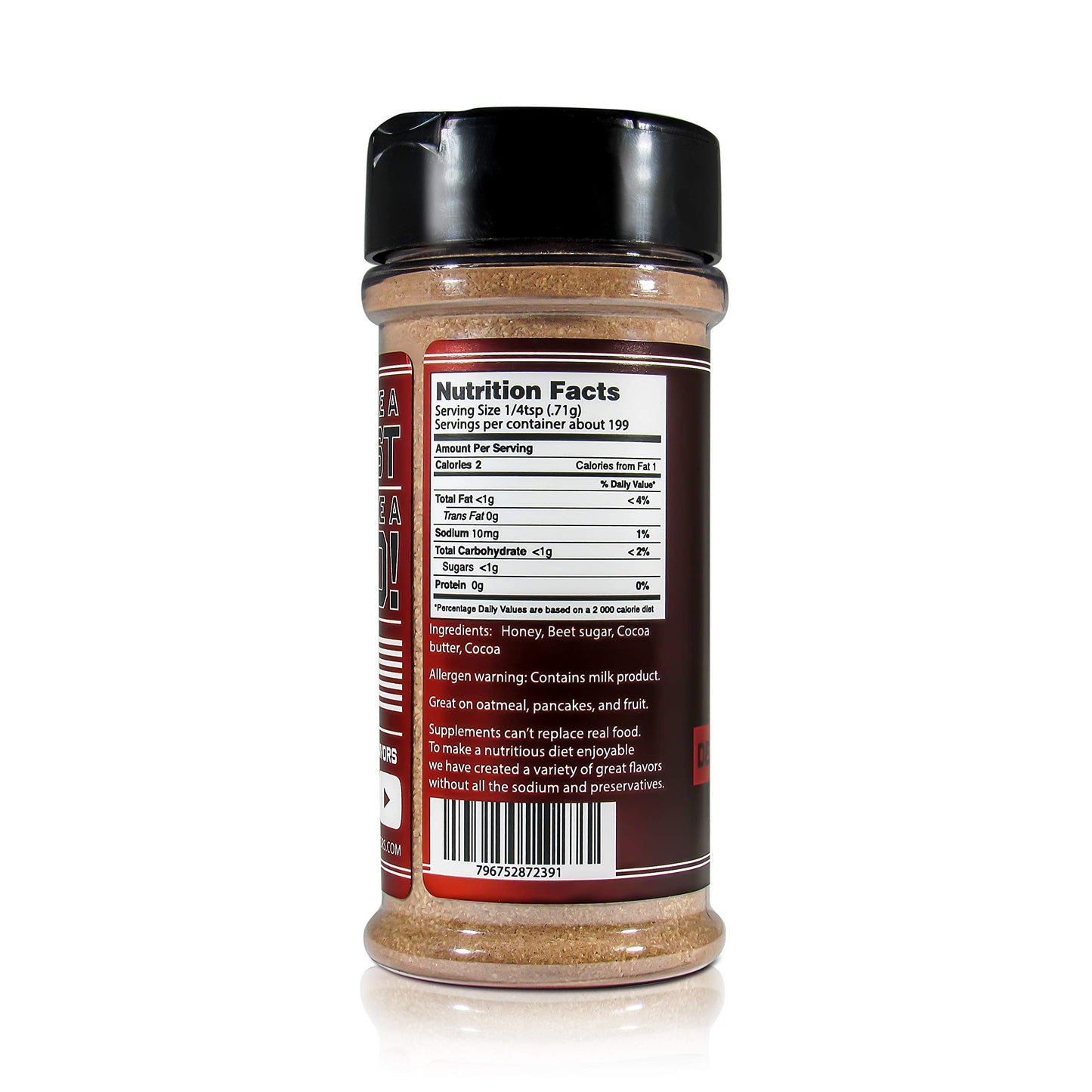 NEW! Death By Chocolate - Feast Mode Flavors - Low Sodium, No MSG, Gluten Free, All Natural, Meal Prep Seasoning, Cocoa, Cocoa Butter, Honey, Sweet