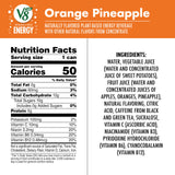 V8 +Energy Sparkling Orange Pineapple Juice Energy Drink, 11.5 fl oz Can