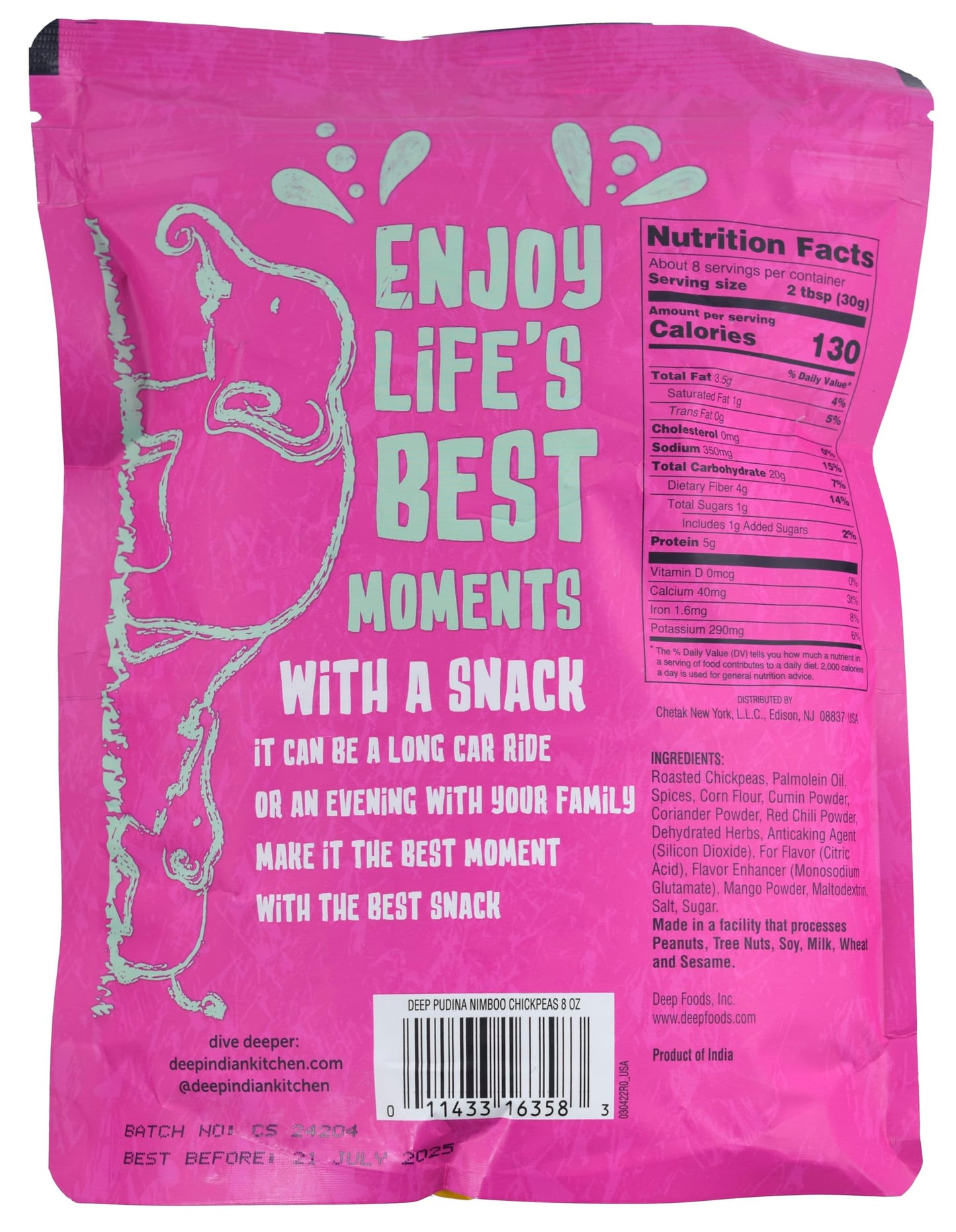 Masala Peas Pudina Nimboo Chickpeas (8oz)
