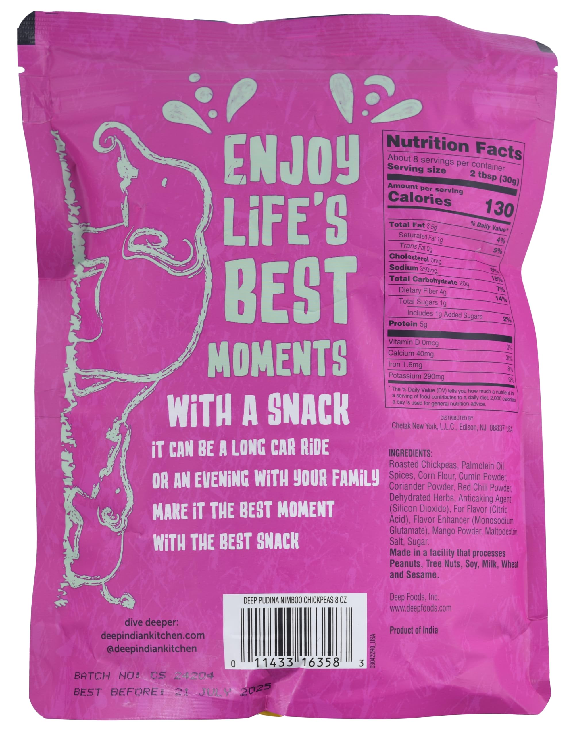 Masala Peas Pudina Nimboo Chickpeas (8oz)
