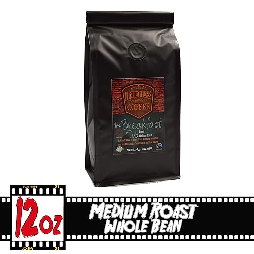 The Breakfast Club Organic Fair Trade Breakfast Blend Whole Bean Coffee